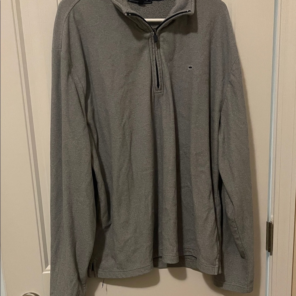 Crown & Ivy Men's Gray Zip-Up Sweater